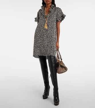 Minikleid aus Seiden-Jacquard | Chloé