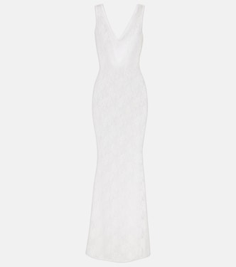 Adel sheer lace maxi dress | Bananhot