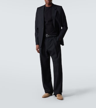 T-shirt cropped in jersey di cotone | Saint Laurent