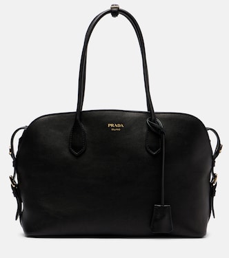 Large leather tote bag | Prada