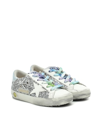 Zapatillas Superstar de piel y glitter | Golden Goose Kids