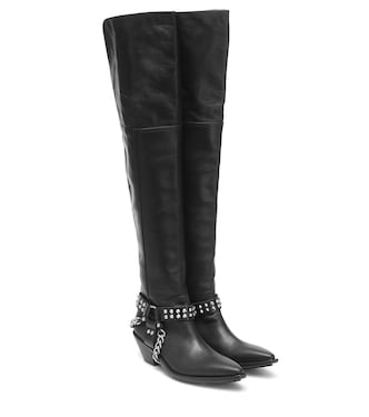 Botas mosqueteras de piel | Junya Watanabe