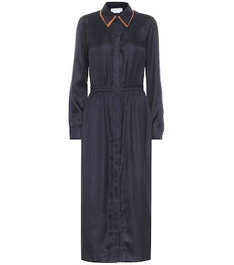 Abito midi Lowell in twill di seta | Gabriela Hearst
