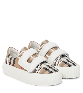 Vintage Check canvas sneakers | Burberry Kids
