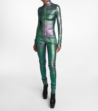 Gary leather-blend jacket | Rick Owens