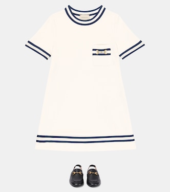 Abito Horsebit in cotone | Gucci Kids