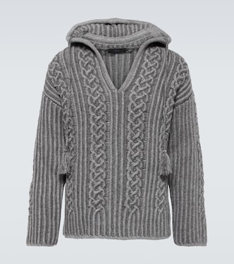 Sweat-shirt à capuche en laine vierge | Alanui
