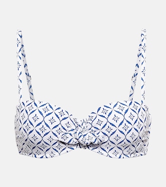 Capri printed bandeau bikini top | Heidi Klein