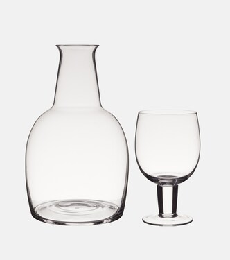 Glass carafe and glass set by Aldo Bakker | Karakter