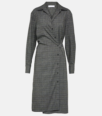 Robe midi White Label à carreaux | Proenza Schouler