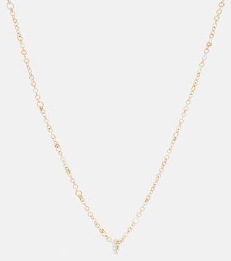 Gravity 18kt yellow, rose, and sterling silver necklace and 18kt white gold ring set | Spinelli Kilcollin