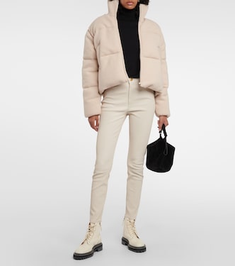 High-rise skinny leg leather pant | Polo Ralph Lauren