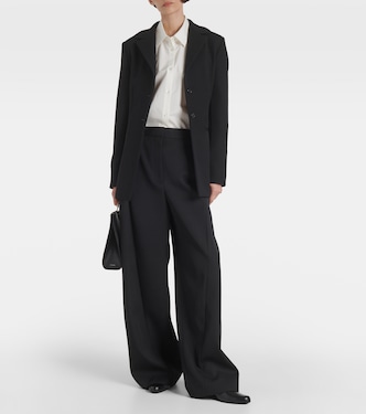 Pantaloni a gamba larga Roysin in lana | The Row