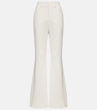 High-rise crêpe flared pants | Balmain