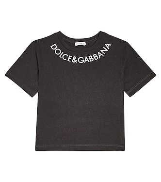 Camiseta de jersey de algodón con logo | Dolce&Gabbana Kids
