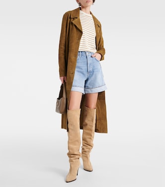 Dame high-rise denim shorts | Agolde