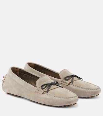 Mocassini in suede con monili | Brunello Cucinelli