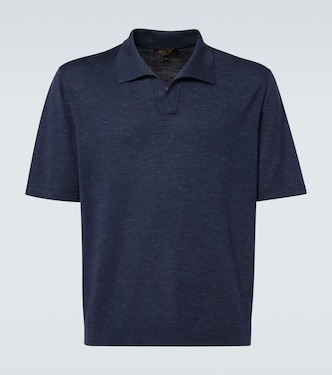 Cool silk, cashmere, and linen polo shirt | Loro Piana
