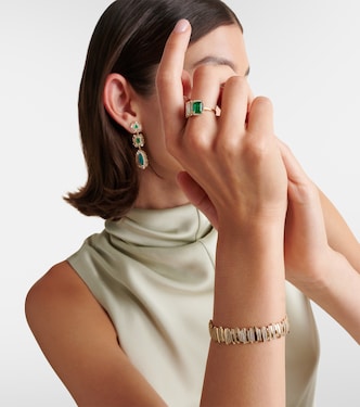 Classic 18kt gold bracelet with diamonds | Suzanne Kalan