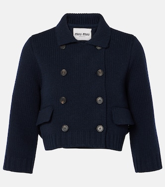 Cropped-Mantel aus Wolle | Miu Miu