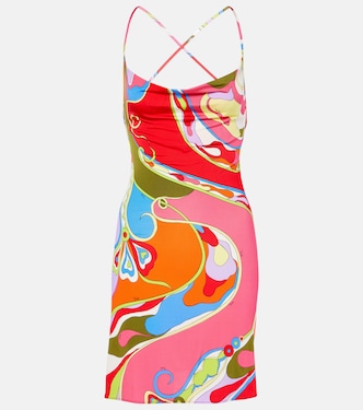 Minikleid Orchidee aus Satin | Pucci