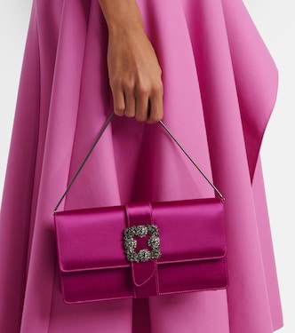 Clutch Capri in raso  | Manolo Blahnik