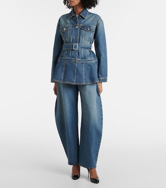 Giacca di jeans con cintura | Alaïa