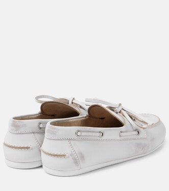 Segelschuhe Bleached aus Leder | Miu Miu