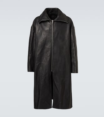 Leather coat | Rick Owens