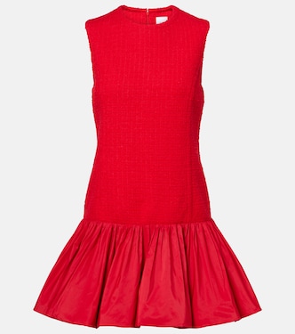Tweed and faille minidress | Patou