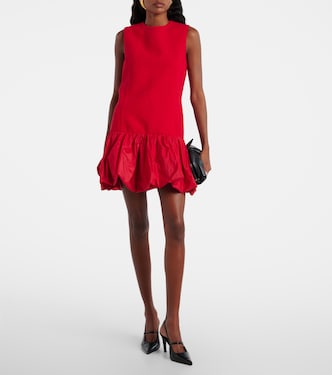 Tweed and faille minidress | Patou