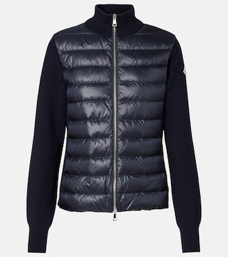Cardigan aus Schurwolle mit Daunen | Moncler