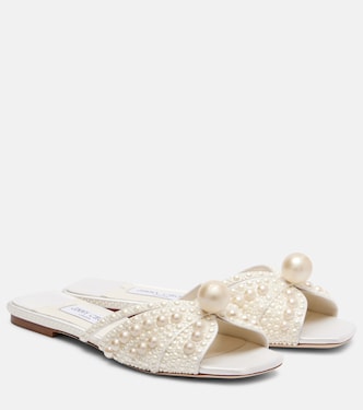 Siva embellished satin slides | Jimmy Choo