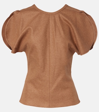 Draped wool and cashmere top | Victoria Beckham