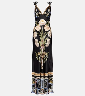 Ottoman Elegance floral silk maxi dress | Camilla