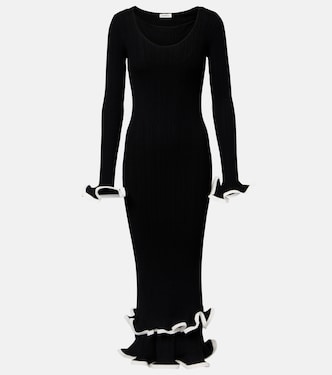Vestido midi Solani de punto acanalado | Simkhai