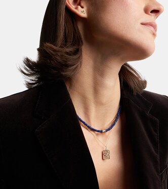 Collier en or 14 ct, lapis lazuli et diamants | Sydney Evan