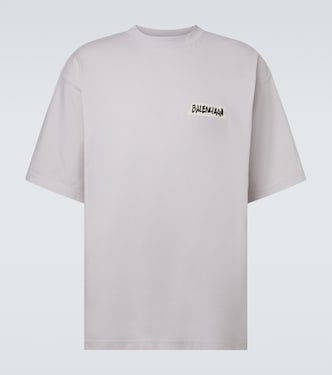Logo cotton jersey T-shirt  | Balenciaga