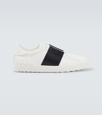 Open leather sneakers | Valentino Garavani
