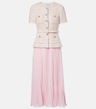 Robe midi à ornements | Self-Portrait