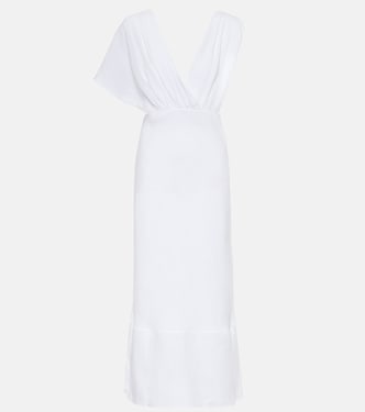 Midikleid aus Leinen | Miu Miu