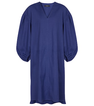 Duna linen-blend midi dress | Joseph