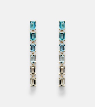 Boucles d'oreilles Dawn en or 14 carats à topazes | Suzanne Kalan