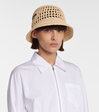 Raffia bucket hat | Prada