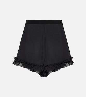 Shorts Rory in georgette di seta | Khaite