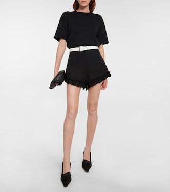 Shorts Rory in georgette di seta | Khaite