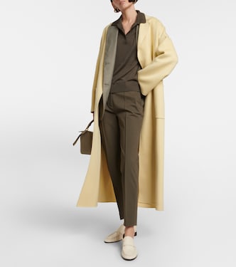 Pantalon Winter Derk à taille haute en coton mélangé | Loro Piana
