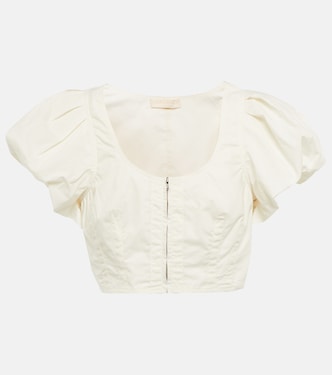 Kalena cotton poplin crop top | Ulla Johnson