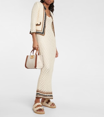 Cardigan in maglia di crochet | Valentino