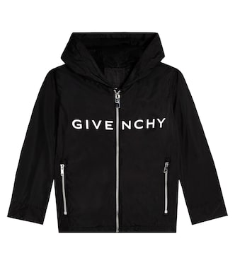 Giacca in tessuto tecnico con cappuccio | Givenchy Kids